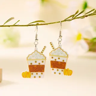 Cute Black and White Cat Acrylic Earrings, Cartoon Kitten Dangle Earrings with Hypoallergenic Ear Hooks, Cute Pet Lover Jewelry Gift for Women Girls