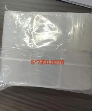 Clear PE Plastic Bags 5x7cm 7x10cm Self-Adhesive Flat Poly Bags 0.0078mm Thickness Moisture-Proof Packaging Bags for E-commerce Jewelry Cosmetics