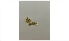 Vintage Mickey Mouse Tassel Earrings, Gold Plated Copper Dangle Hoop Stud Earrings for Women, Sweet Cool Chain Drop Ear Jewelry (Pair)