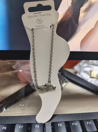 Skyline Jewelry Rhinestone Anklet for Women, Nickel Free Alloy Foot Chain with Charm, 21cm Silver Beach Ankle Bracelet