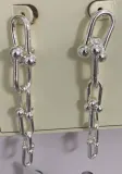 Long Chain Dangle Earrings for Women, Silver Plated Alloy Tassel Drop Earrings, French Vintage Minimalist Face-Slimming Hoop Earrings