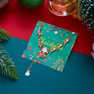 Sweet Christmas Reindeer Santa Candy Bracelet for Party