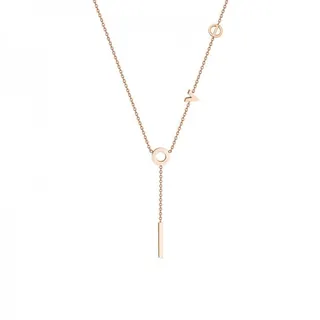 Love Letter Necklace for Women, Stainless Steel Minimalist Clavicle Chain, Hypoallergenic Tarnish-Free Adjustable Pendant, Ins Style Gift for Her