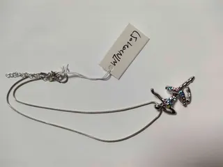 Dancing Girl Necklace - Ballet Dancer Pendant with Multicolor Rhinestones, Silver Plated Alloy Snake Chain, 40+5cm Adjustable, Elegant Sweet Clavicle Chain for Women