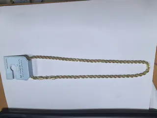 Gold Plated Chunky Chain Necklace for Women - 18K Gold Electroplated Alloy Curb Rope Chain with Extender, Vintage Minimalist Statement Necklace