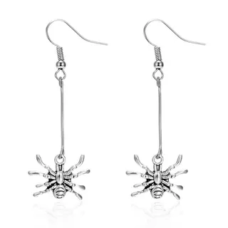 Halloween Earrings for Women, Pumpkin Bat Spider Ghost Enamel Dangle Earrings, Alloy Holiday Party Cosplay Jewelry, 1 Pair