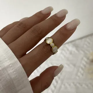 Vintage Flower Openwork Ring for Women, 18K Gold Plated Stainless Steel, Statement Wide Band, Hypoallergenic Fashion Jewelry, 1.8cm Gold
