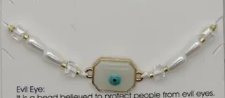 Evil Eye Bracelet Women Boho Beaded Charm Bracelet Octagon Frame Protection Talisman Jewelry
