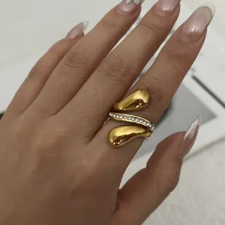 Stainless Steel Gold & Silver Bead Ring 1.8cm Mirror Polished Minimalist Stacking Ring Hypoallergenic Tarnish Free French Vintage Finger Ring for Women