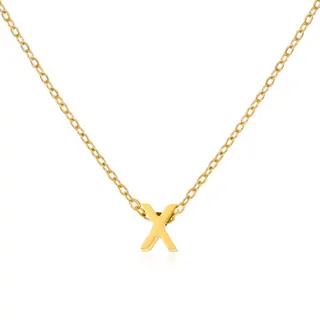 Minimalist Letter S Pendant Necklace for Women, 18K Gold Plated Stainless Steel Clavicle Chain, Hypoallergenic Tarnish-Free, Adjustable 40+5cm, 26 Letters Series Gift